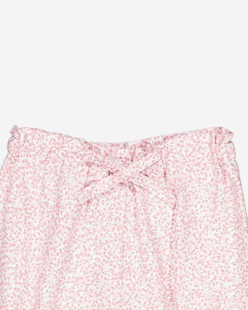 Zoom du panty bébé à fleurs rose de la marque Bobine Paris.
