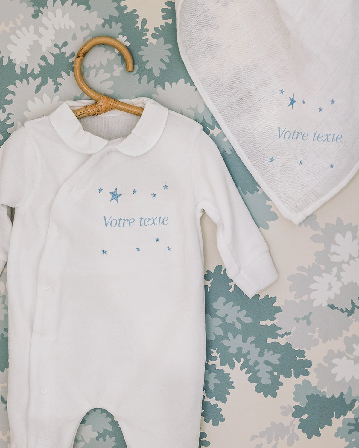 Coffret de naissance personnalisé pyjama et lange - Main Image