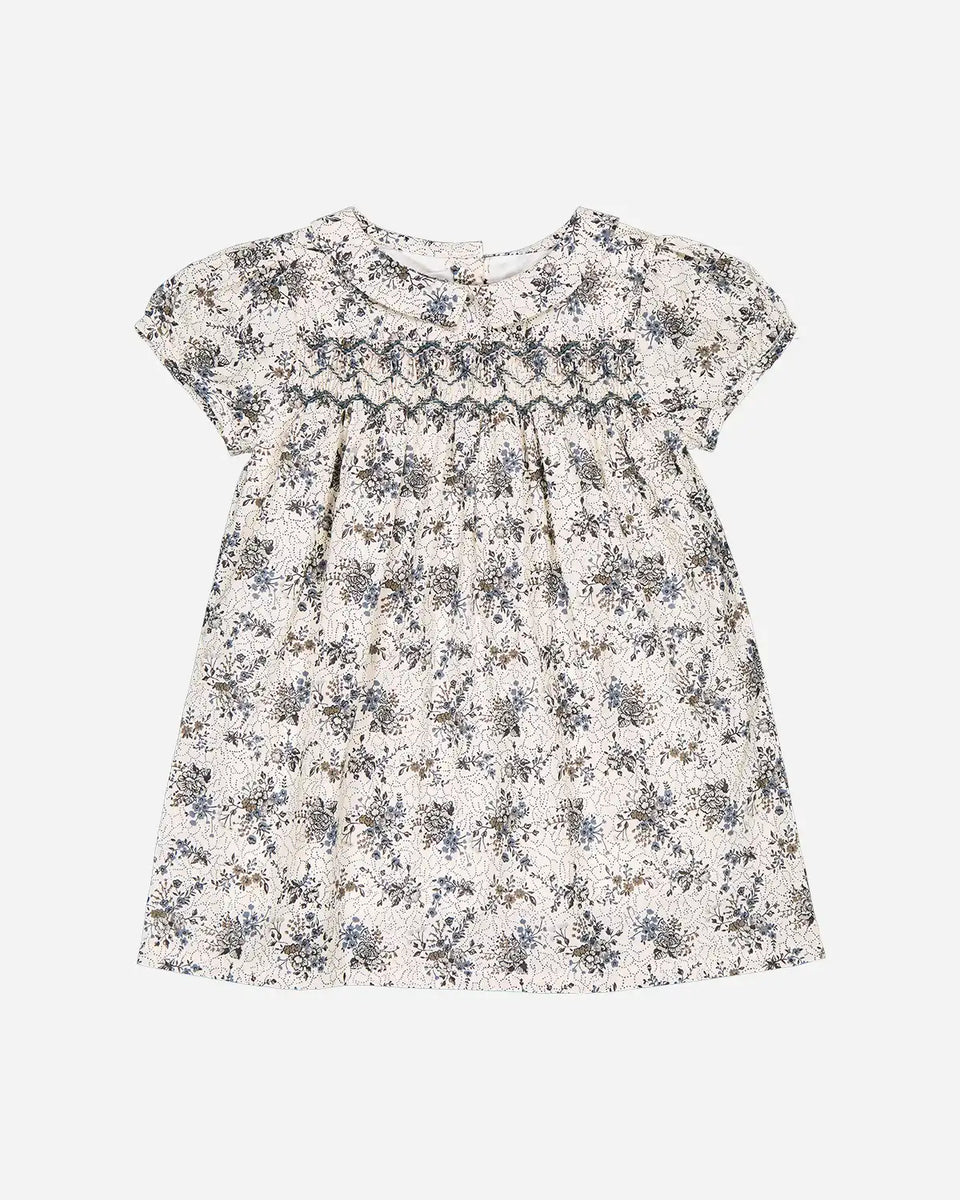 Robe Maxi Smockée Bebe Mia - Taille S - Neuve Avec étiquettes - Style Cravate Et Bride