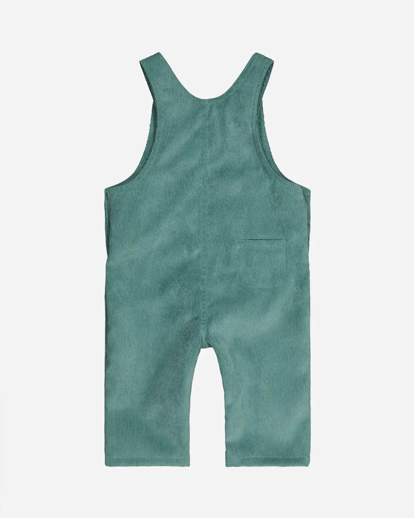 Vue de dos de la combinaison pour bébé garçon couleur vert amande de la marque Bobine Paris.