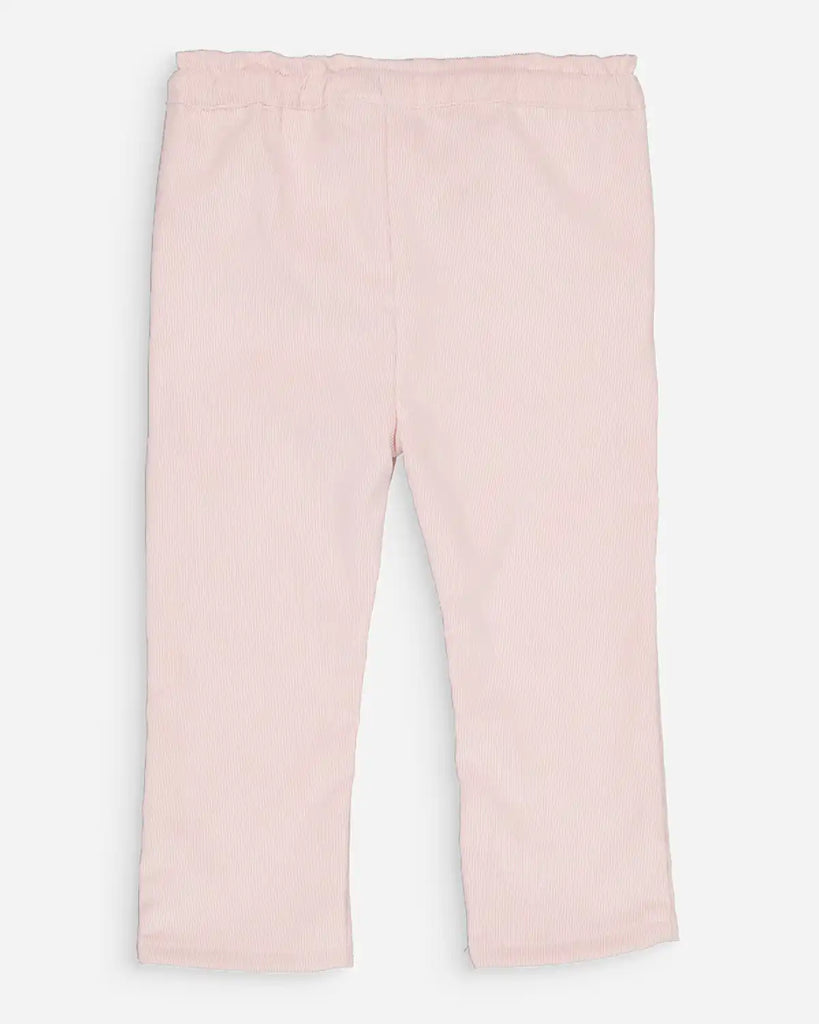 Vue de dos du pantalon bébé en velours côtelé de la marque Bobine Paris.